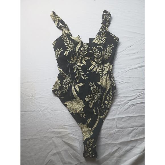 Free People Intimately free Pippa V-Wire Bodysuit Tropical Women Size XS - Picture 1 of 5